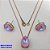 CONJUNTO NO BRUTO PRONTO PARA BANHO (CX177) (100% LATÃO) -CONJUNTO COM CORRENTE VENEZIANA DE 45CM - BASE E BRINCO COM BASE EM ALTA FUSÃO 10X14MM (PEDRA DE ZIRCONIA)- PESO TOTAL 6.6GR - BRU25434 - Imagem 2