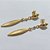 BRINCO FOLHEADO A OURO - BANHADO COM 5 MILÉSIMOS + VERNIZ DIAMOND - BRINCO DE PINO BASE E PINGENTE OVAL E PEDRA EM ZIRCÔNIA 63MM - OURO1301 - Imagem 2