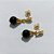 BRINCO FOLHEADO A OURO - BANHADO COM 5 MILÉSIMOS + VERNIZ DIAMOND - BRINCO DE PINO BASE GOTA E PINGENTE EM ACRÍLICO 25MM - OURO1310 - Imagem 2
