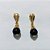 BRINCO FOLHEADO A OURO - BANHADO COM 5 MILÉSIMOS + VERNIZ DIAMOND - BRINCO DE PINO BASE GOTA E PINGENTE EM ACRÍLICO 25MM - OURO1310 - Imagem 1