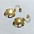 BRINCO FOLHEADO A OURO - BANHADO COM 5 MILÉSIMOS + VERNIZ DIAMOND - BRINCO DE ANZOL COM ZIRCÔNIA E PINGENTE FOLHA VAZADA 25MM - OURO1322 - Imagem 2