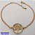 PULSEIRA NO BRUTO PRONTO PARA O BANHO(CX178) - PULSEIRA COM CORRENTE ELLO PORTUGUES-COM PINGENTE ARVORE DA VIDA CRAVEJADO 20MM- TAMANHO: 18CM+ EXTENSOR - PESO TOTAL 3.5GR - BRU25463 - Imagem 1