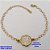PULSEIRA NO BRUTO PRONTO PARA O BANHO(CX178) - PULSEIRA SIMPLES E DELICADA COM UMA FLOR EM MADREPEROLA- TAMANHO: 18CM+EXTENSOR - PESO TOTAL 2.4GR - BRU25468 - Imagem 2