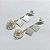 BRINCO FOLHEADO A PRATA COM 50 MILÉSIMOS + VERNIZ DIAMOND - BRINCO BASE OVAL PINGENTES GEOMÉTRICOS E PÉROLA COM ESTRELA 58MM - PRA982 - Imagem 2