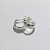 BRINCO FOLHEADO A PRATA COM 50 MILÉSIMOS + VERNIZ DIAMOND - BRINCO DE PINO ARGOLA 6X15MM - PRA988 - Imagem 2