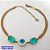 PULSEIRA NO BRUTO PRONTO PARA O BANHO(CX180) PULSEIRA COM CORRENTE ELLO PORTUGUES - DUAS PEDRA DE ZIRCONIA E UM OLHO GREGO - TAMANHO 18CM+EXTENSOR - - PESO 5.8GR - BRU25573 - Imagem 2