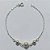 PULSEIRA FOLHEADA A PRATA COM 50 MILÉSIMOS + VERNIZ DIAMOND - PULSEIRA COM ESFERAS - TAMANHO: 19CM - PRA1012 - Imagem 1