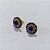 BRINCO FOLHEADO A OURO - BANHADO COM 5 MILÉSIMOS + VERNIZ DIAMOND - BRINCO DE PINO REDONDO CRAVEJADO EM MICROS ZIRCÔNIAS 16MM - OURO1387 - Imagem 2