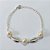PULSEIRA FOLHEADA A PRATA COM 50 MILÉSIMOS + VERNIZ DIAMOND - PULSEIRA DUPLA COM PÉROLAS E BUZIOS - TAMANHO: 19CM + EXTENSOR - PRA1025 - Imagem 1