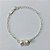 PULSEIRA FOLHEADA A PRATA COM 50 MILÉSIMOS + VERNIZ DIAMOND - PULSEIRA COM ESFERAS - TAMANHO: 16CM + EXTENSOR - PRA1026 - Imagem 1