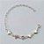 PULSEIRA FOLHEADA A PRATA COM 50 MILÉSIMOS + VERNIZ DIAMOND - PULSEIRA COM CORAÇÕES E PEDRA EM ZIRCÔNIA - TAMANHO: 18CM - PRA1027 - Imagem 1