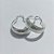 BRINCO FOLHEADO A PRATA COM 50 MILÉSIMOS + VERNIZ DIAMOND - BRINCO ARGOLA 7X20MM - PRA1048 - Imagem 2