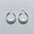 BRINCO FOLHEADO A PRATA COM 50 MILÉSIMOS + VERNIZ DIAMOND - BRINCO ARGOLA 7X20MM - PRA1048 - Imagem 1