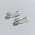 BRINCO FOLHEADO A PRATA COM 50 MILÉSIMOS + VERNIZ DIAMOND - BRINCO DE PINO BASE FOLHA E PÉROLA 10MM - PRA1051 - Imagem 2