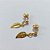 BRINCO FOLHEADO A OURO - BANHADO COM 5 MILÉSIMOS + VERNIZ DIAMOND - BRINCO DE PINO COM FOLHA 10MM - OURO1405 - Imagem 2