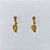 BRINCO FOLHEADO A OURO - BANHADO COM 5 MILÉSIMOS + VERNIZ DIAMOND - BRINCO DE PINO COM FOLHA 10MM - OURO1405 - Imagem 1
