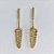 BRINCO FOLHEADO A OURO - BANHADO COM 5 MILÉSIMOS + VERNIZ DIAMOND - BRINCO DE PINO BASE E FOLHA TODA CRAVEJADA EM MICROS ZIRCÔNIAS 47MM - OURO1409 - Imagem 1