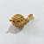 PINGENTE FOLHEADO A OURO - BANHADO COM 5 MILÉSIMOS + VERNIZ DIAMOND - PINGENTE ESFERA 11MM - OURO1411 - Imagem 2