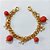 PULSEIRA FOLHEADA A OURO - BANHADA COM 5 MILÉSIMOS + VERNIZ DIAMOND - PULSEIRA DUPLA 17CM COM PÉROLAS - OURO1417 - Imagem 1