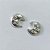 BRINCO FOLHEADO A PRATA COM 50 MILÉSIMOS + VERNIZ DIAMOND - BRINCO DE PINO LUA 18MM - PRA1057 - Imagem 2