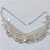 GARGANTILHA FOLHEADA A PRATA COM 50 MILÉSIMOS + VERNIZ DIAMOND - GARGANTILHA COM LEQUES 45CM + EXTENSOR - PRA1062 - Imagem 1