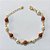 PULSEIRA FOLHEADA A OURO - BANHADA COM 5 MILÉSIMOS + VERNIZ DIAMOND - PULSEIRA 19CM + EXTENSOR E PÉROLAS - OURO1447 - Imagem 1