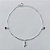 PULSEIRA FOLHEADA A PRATA COM 50 MILÉSIMOS + VERNIZ DIAMOND - PULSEIRA COM FIGA E PEDRAS VERMELHAS - TAM: 20CM + EXTENSOR - PRA1076 - Imagem 1