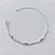 PULSEIRA FOLHEADA A PRATA COM 50 MILÉSIMOS + VERNIZ DIAMOND - PULSEIRA COM ZIRCÔNIAS CRISTAIS - TAM: 17CM - PRA1077 - Imagem 1