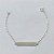 PULSEIRA FOLHEADA A PRATA COM 50 MILÉSIMOS + VERNIZ DIAMOND - PULSEIRA INFANTIL COM PLAQUINHA - TAM: 14CM - PRA1078 - Imagem 1