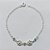 PULSEIRA FOLHEADA A PRATA COM 50 MILÉSIMOS + VERNIZ DIAMOND - PULSEIRA COM ZIRCÔNIAS CRISTAIS - TAM: 19CM - PRA1081 - Imagem 1