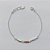 PULSEIRA FOLHEADA A PRATA COM 50 MILÉSIMOS + VERNIZ DIAMOND - PULSEIRA COM MIÇANGA - TAM: 16CM + EXTENSOR - PRA1084 - Imagem 1