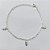 PULSEIRA FOLHEADA A PRATA COM 50 MILÉSIMOS + VERNIZ DIAMOND - PULSEIRA COM CORUJAS - TAM: 19CM + EXTENSOR - PRA1087 - Imagem 1