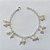 PULSEIRA FOLHEADA A PRATA COM 50 MILÉSIMOS + VERNIZ DIAMOND - PULSEIRA COM PÉROLAS - TAM: 19CM - PRA1089 - Imagem 1