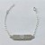 PULSEIRA FOLHEADA A PRATA COM 50 MILÉSIMOS + VERNIZ DIAMOND - PULSEIRA COM PLAQUINHA PALAVRA I LOVE YOU - TAM: 15CM + EXTENSOR - PRA1093 - Imagem 1