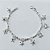 PULSEIRA FOLHEADA A PRATA COM 50 MILÉSIMOS + VERNIZ DIAMOND - PULSEIRA COM FLORES - TAM: 18CM - PRA1097 - Imagem 1