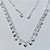 GARGANTILHA FOLHEADA A PRATA COM 50 MILÉSIMOS + VERNIZ DIAMOND - GARGANTILHA COM CORAÇÕES - PRA1100 - Imagem 1