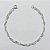 PULSEIRA FOLHEADA A PRATA COM 50 MILÉSIMOS + VERNIZ DIAMOND - PULSEIRA 17CM - PRA1105 - Imagem 1