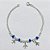 PULSEIRA FOLHEADA A PRATA COM 50 MILÉSIMOS + VERNIZ DIAMOND - PULSEIRA 18CM COM MIÇANGAS E AVIÕES - PRA1109 - Imagem 1