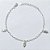 PULSEIRA FOLHEADA A PRATA COM 50 MILÉSIMOS + VERNIZ DIAMOND - PULSEIRA 19CM + EXTENSOR COM CORUJAS - PRA1112 - Imagem 1