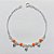PULSEIRA FOLHEADA A PRATA COM 50 MILÉSIMOS + VERNIZ DIAMOND - PULSEIRA DUPLA 19CM COM MIÇANGAS E CORAÇÕES - PRA1116 - Imagem 1