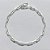 PULSEIRA FOLHEADA A PRATA COM 50 MILÉSIMOS + VERNIZ DIAMOND - PULSEIRA 20CM - PRA1119 - Imagem 1