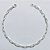 PULSEIRA FOLHEADA A PRATA COM 50 MILÉSIMOS + VERNIZ DIAMOND - PULSEIRA 19CM - PRA1120 - Imagem 1