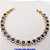 PULSEIRA NO BRUTO PRONTO PARA O BANHO(CX186) - PULSEIRA TODA CRAVEJADA EM ZIRCONIA E MICRO ZIRCONIAS / TAMANHO 18CM(PESO DO PAR 11GR) - BRU25913 - Imagem 2