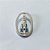 PINGENTE FOLHEADO A PRATA COM 50 MILÉSIMOS + VERNIZ DIAMOND - PINGENTE NOSSA SENHORA APARECIDA COM MICRO ZIRCÔNIAS 18MM - PRA1124 - Imagem 1