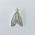 PINGENTE FOLHEADO A PRATA COM 50 MILÉSIMOS + VERNIZ DIAMOND - PINGENTE NOSSA SENHORA APARECIDA COM MICRO ZIRCÔNIAS 16MM - PRA1126 - Imagem 1