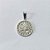 PINGENTE FOLHEADO A PRATA COM 50 MILÉSIMOS + VERNIZ DIAMOND - PINGENTE ARVORE DA VIDA COM MICRO ZIRCÔNIAS 16MM - PRA1129 - Imagem 1