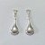 BRINCO FOLHEADO A PRATA COM 50 MILÉSIMOS + VERNIZ DIAMOND - BRINCO FOLHEADO COM BASE VAZADA COM GOTA DESENHADA 14MM - PRA1131 - Imagem 1