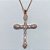 GARGANTILHA NO BRUTO PRONTA PARA O BANHO(CX122) - GARGANTILHA 45CM COM PINGENTE CRUCIFIXO CRAVEJADO EM ZIRCÔNIAS 40MM - PESO 5,2GR - BRU27064 - Imagem 1