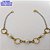 PULSEIRA NO BRUTO PRONTO PARA O BANHO -(CX186) PULSEIRA SIMPLES E DELICADA COM PEROLAS CASTROADAS- 18CM (PESO 2.2GR - BRU25971 - Imagem 1