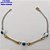 PULSEIRA NO BRUTO PRONTO PARA O BANHO -(CX187) PULSEIRA SIMPLES E DELICADA COM OLHO GREGO- 18CM (PESO 1.7GR - BRU25976 - Imagem 2